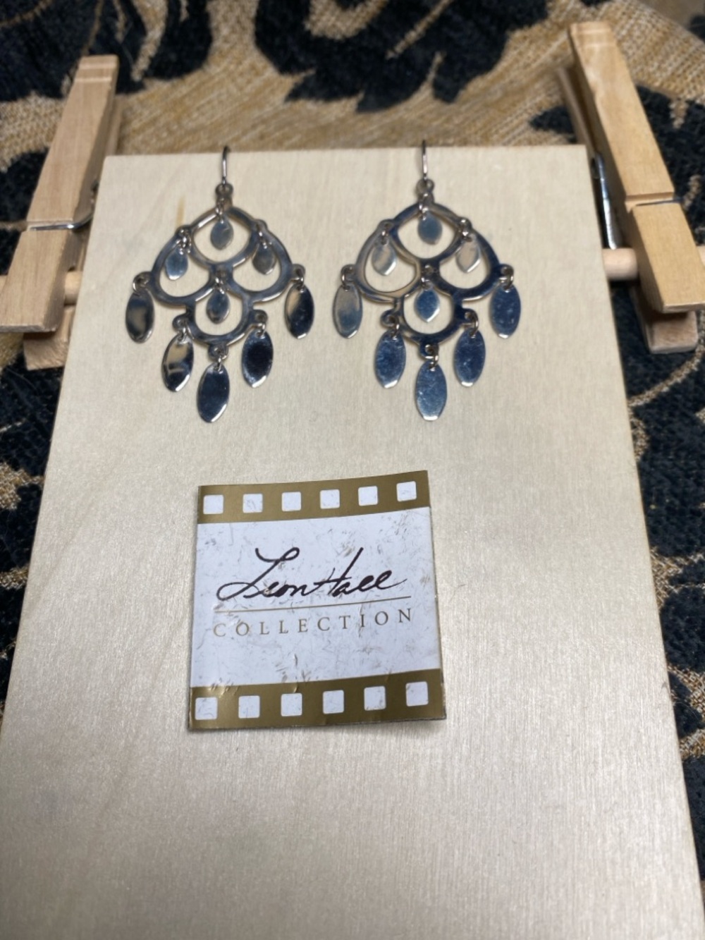 Vintage Leon Hall Collection Sterling Silver Chandelier Drop Earrings